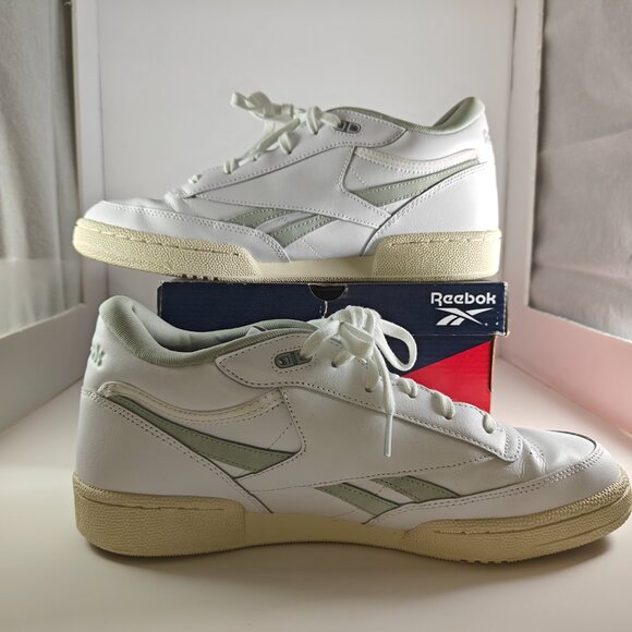 Reebok Club C Mid II Revenge White Sea Spray Alabaster Sneakers US11.5Men GY0034 - Picture 2 of 12